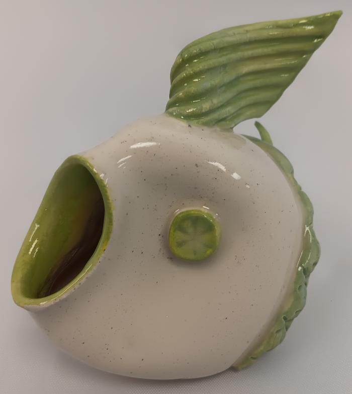 5308-Fish Lime Green Headband on Clear - Cheryl Hoagland