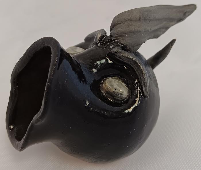 5307-Fish Sm Black w_Dull Fins - Cheryl Hoagland