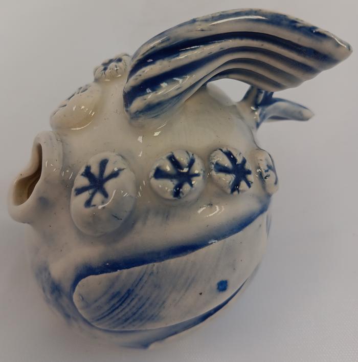 5206-Fish_ Star Eyes_ Erosion Fins-Blue - Cheryl Hoagland