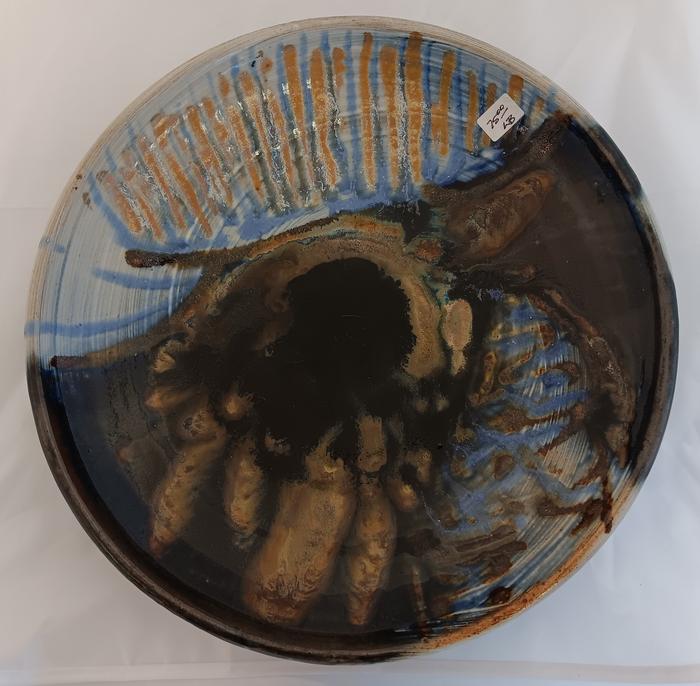 Landscape Platter - Blue _ Brown - W. Lowell Baker