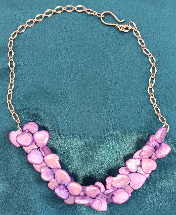 Purple Pearl Necklace - Kathy Hjeresen