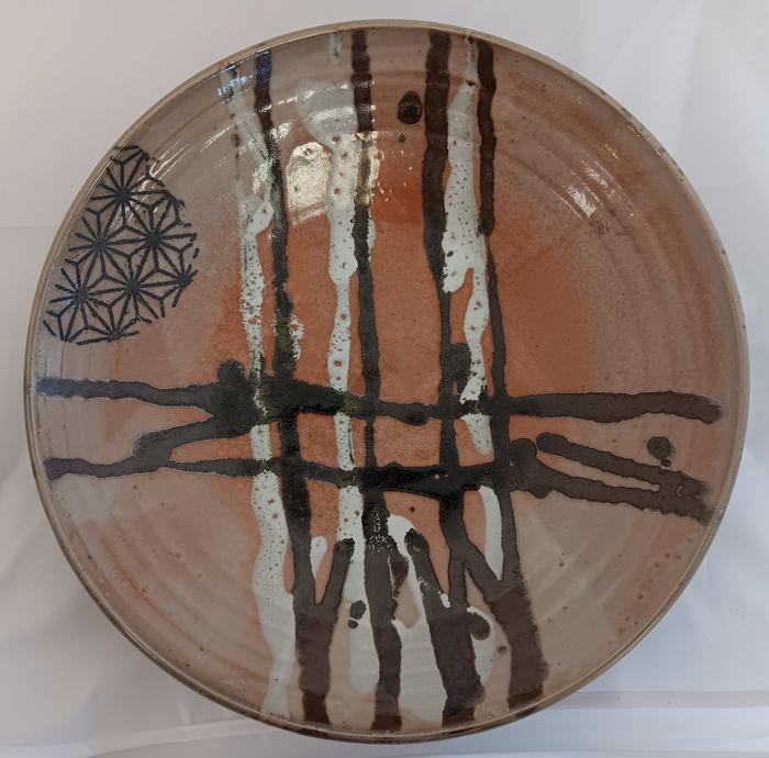 Shino Plate - Peach - W. Lowell Baker