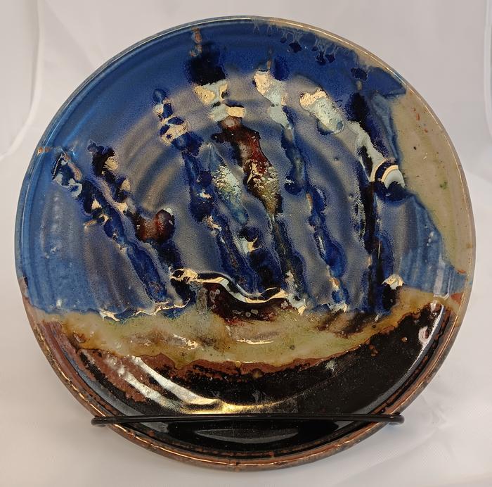 Sm Landscape Plate-Blue - W. Lowell Baker