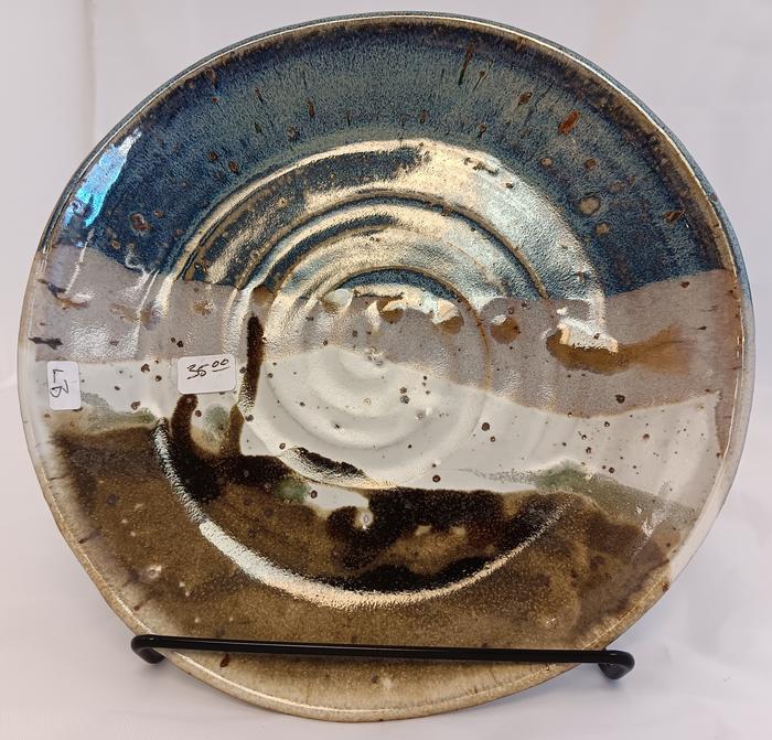 Small Landscape Platter - Blue _ Green - W. Lowell Baker