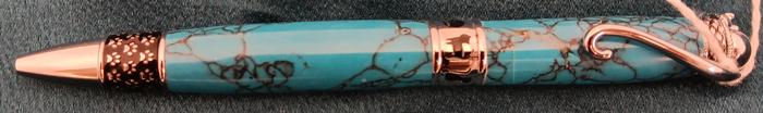 Turquoise Black Cat Pen - Tom Petersen