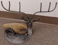 David A Trujillo Deer with Rock