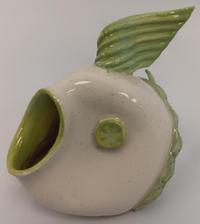 Cheryl Hoagland 5308-Fish Lime Green Headband on Clear