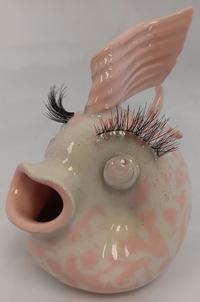 Cheryl Hoagland 5278-Fish Pink Splotches w_Eyelashes