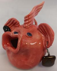 Cheryl Hoagland 5301-Fish Salmon Color w_Earring_ Ears