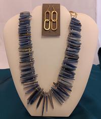 Kathy Hjeresen Kyanite Necklace and Earrings