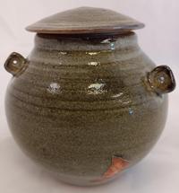 W. Lowell Baker Lidded Jar - Green