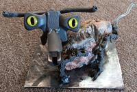 David A Trujillo Little Cow with Rock