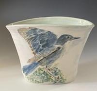 Lisa McEneaney Pinyon Jay Vase