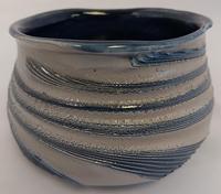 Cheryl Hoagland 5133-Pleated Bowl w_Black