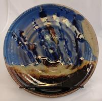 W. Lowell Baker Sm Landscape Plate-Blue