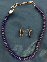 Kathy Hjeresen Sodalite (Blue) Necklace _ Earrings