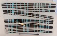 Cheryl Hoagland Black Stripes _ Turquoise Lines
