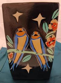 Michael & Sandra Kadisak Swallows Vase