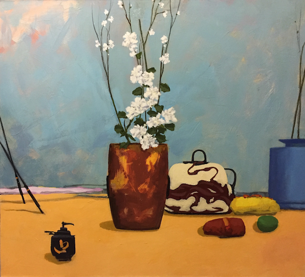 Still Life with White Flowers - William Rabon