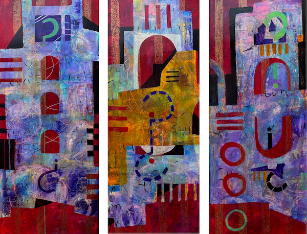 Diane Salamon - Questions (triptych)