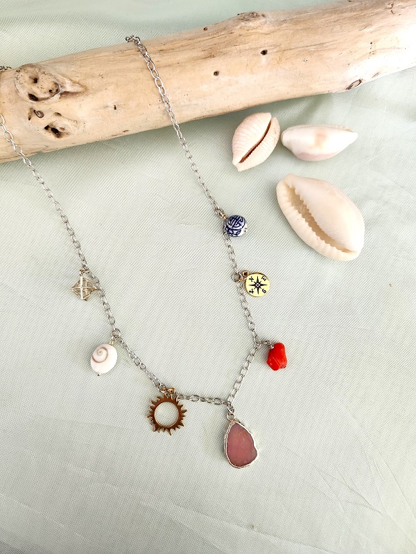 5249. Morganite Pendant on Silver Necklace - Lynn Walsh