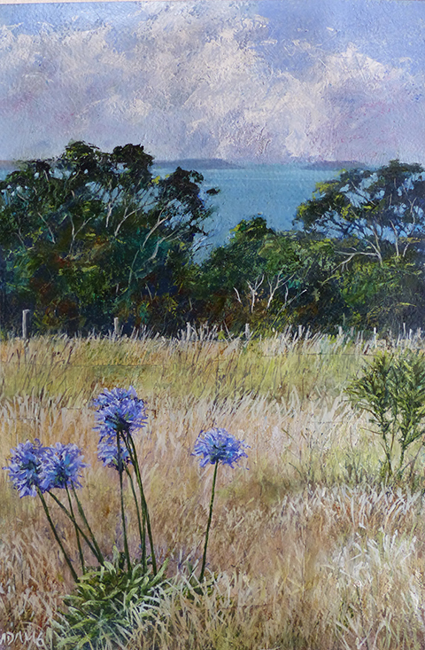 Agapanthus and Bay - Philip Adams