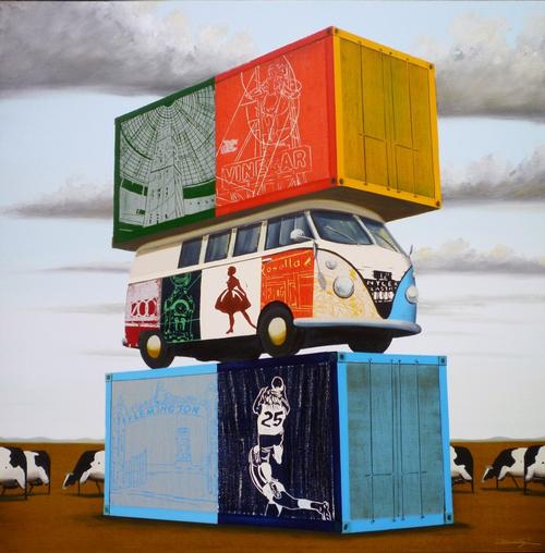 Kombi and 2 container stack - Darren Doye