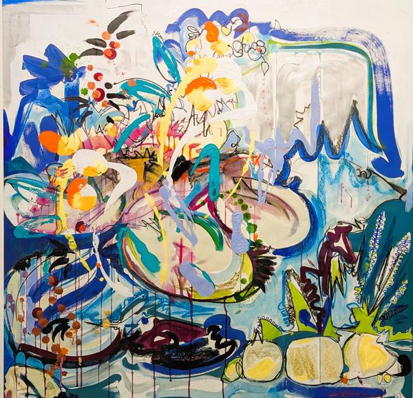 Lotus with Lilly Pads - Zoe Ellenberg