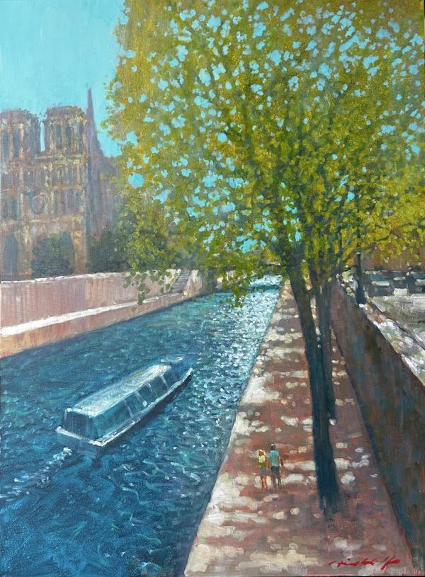 Lovers on the Embankment - David Hinchliffe