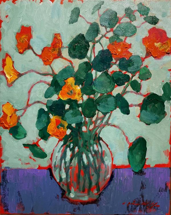 Nasturtium Morning - David Hinchliffe