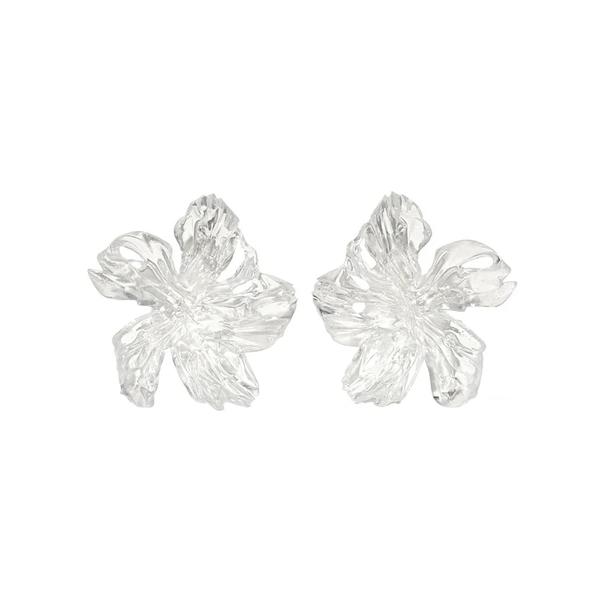 7. Clear Gloss Flower Earrings - Panayiota Koutsantonis