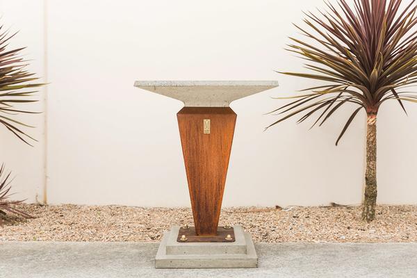 Large Square Bird bath - Gene McLaren