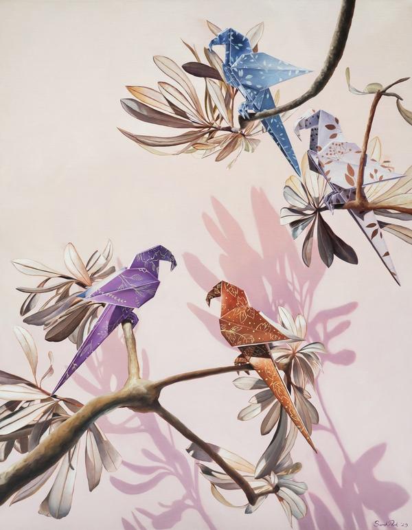 Wings and Whispers within the Sunlit Leaves - Sarah Park