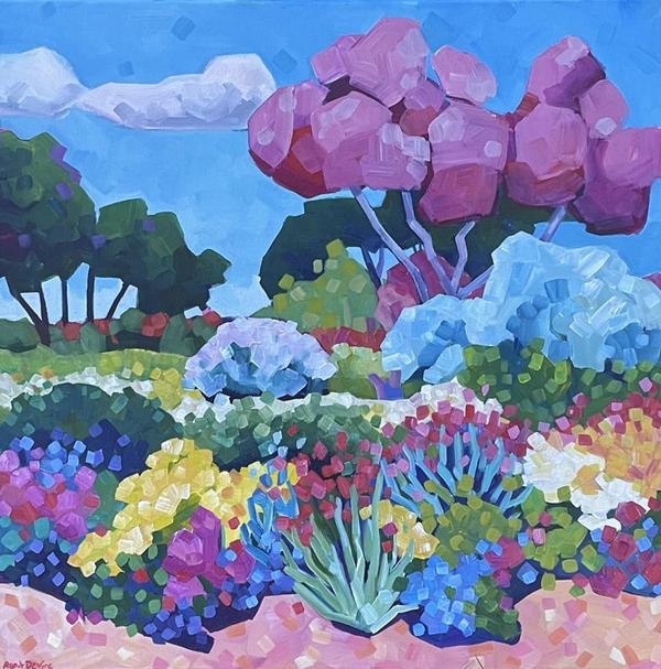 Bush Garden in Pink - Mellissa Read-Devine