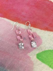 Lynn Walsh Pink Topaz Earrings