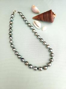 Lynn Walsh 4908. Tahitian Pearl and Silk Necklace