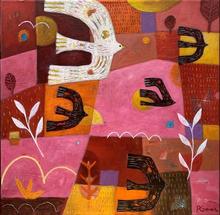 Pete Groves Birds Over Pink Fields