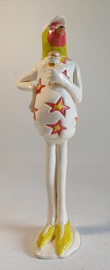 Sally Hook Little Lorikeet Eating an Ice Cream