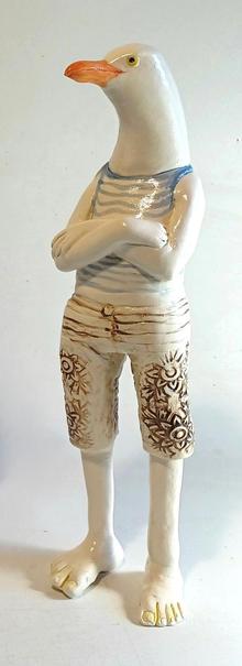 Sally Hook Seagull with Arms Crossed