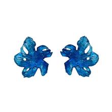 Panayiota Koutsantonis Large Blue Flower Earrings