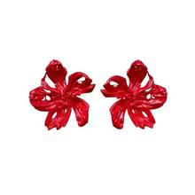 Panayiota Koutsantonis 3. Red Flower Earrings