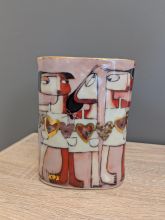 Janine Daddo Sculpture Paper Hearts Vase