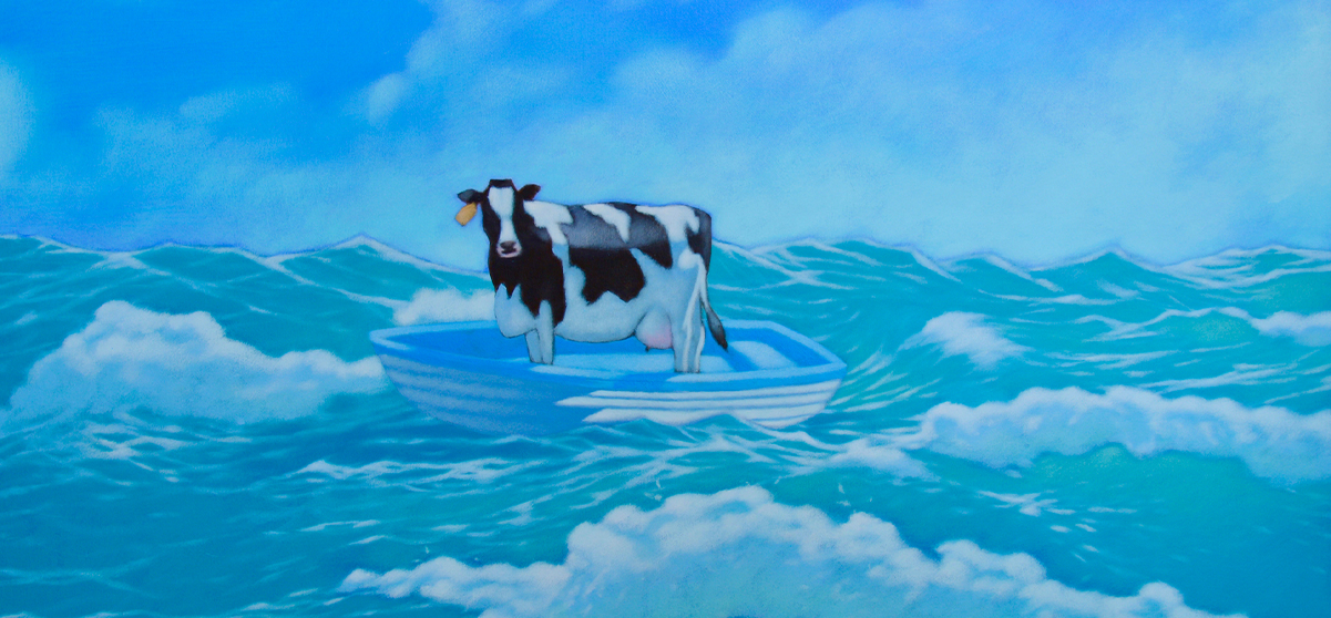 The Plight of the Credulous Cow | Andrew Baines <br>
Manyung Gallery Malvern<br>
13 September - 27 September, 2025
