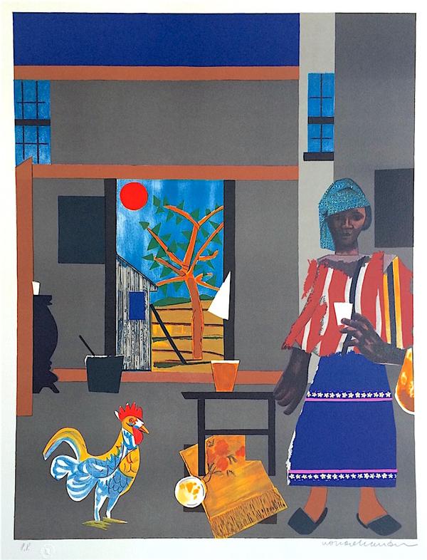 Morning Of The Rooster Romare Bearden Mojo Portfolio