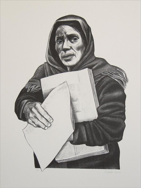 Vendedora de Periodicas - Elizabeth Catlett