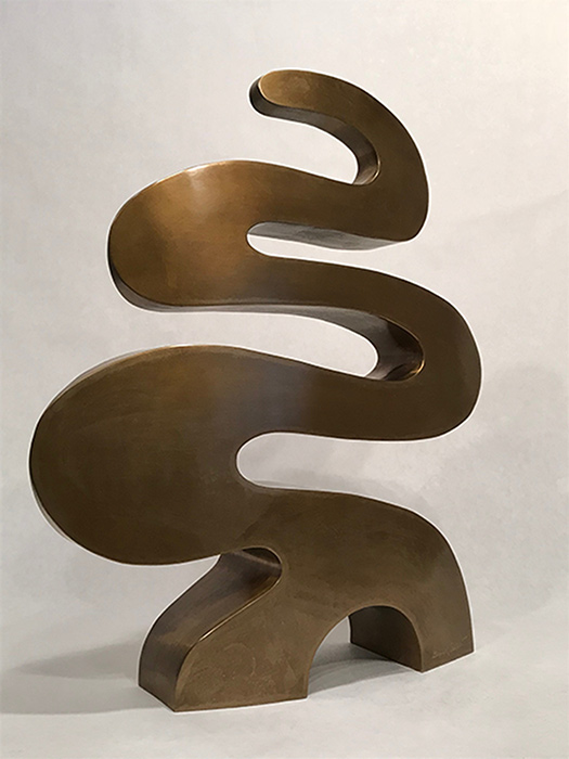Gerard Tsutakawa pedestal size bronze abstract sculpture at