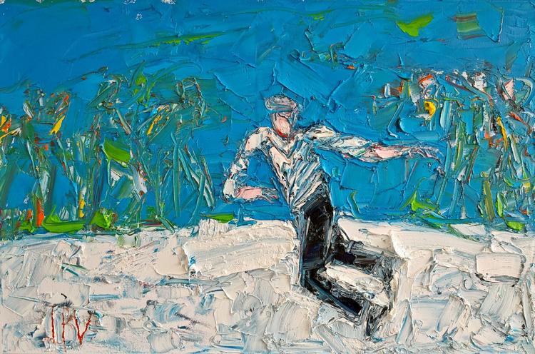 The Bullet Thrower Watched By The Crowd I - J B Vallely