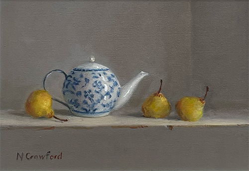 Nellie Crawford - Teapot and Pears