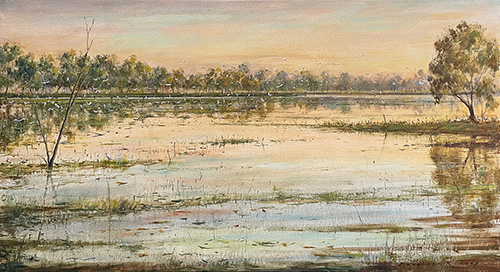 Douglas Kirsop - Flooded Wetland on the Meda