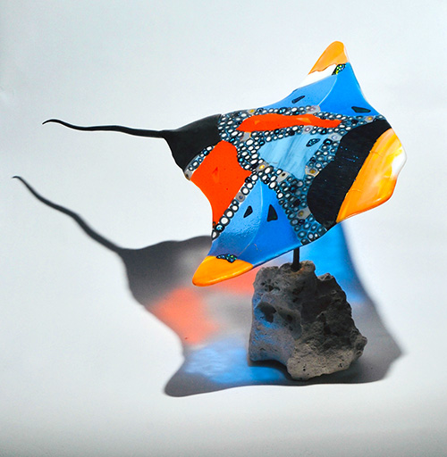 Jo-Anne Maire - Blue and White Large Ray